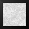 thumbnail image 2 of Grey, Marielle 20x20 Black Modern Framed Museum Art Print Titled - Grey marbled Pattern, 2 of 5