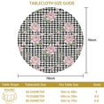 thumbnail image 3 of Pioneer Flower Floral Print Pattern Round Tablecloth 60 X 60 Inch, Wrinkle Resistant Wipeable Table Cloth for Kitchen Dining Picnic Patio Party, 3 of 6