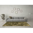 thumbnail image 3 of Ahgly Company Indoor Round Abstract Brown Modern Area Rugs, 5' Round, 3 of 4