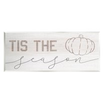 Stupell Industries Tis The Season Pumpkin Graphic Art Unframed Art Print Wall Art, Design by Lil' Rue
