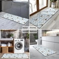 thumbnail image 2 of Pug and Footprints Kitchen Rug Mat,Kitchen Runner Rugs Non Skid Washable,Decorative Kitchen Floor Mats for Kitchen,Sink,Laundry,17"X47", 2 of 5