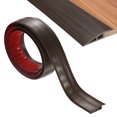 thumbnail image 1 of Tira de transición de piso, tira de transición de puerta de 6.56 pies, altura de cubierta de piso dentro de 3/5 pulgadas [Grano de madera marrón oscuro], 1 of 6