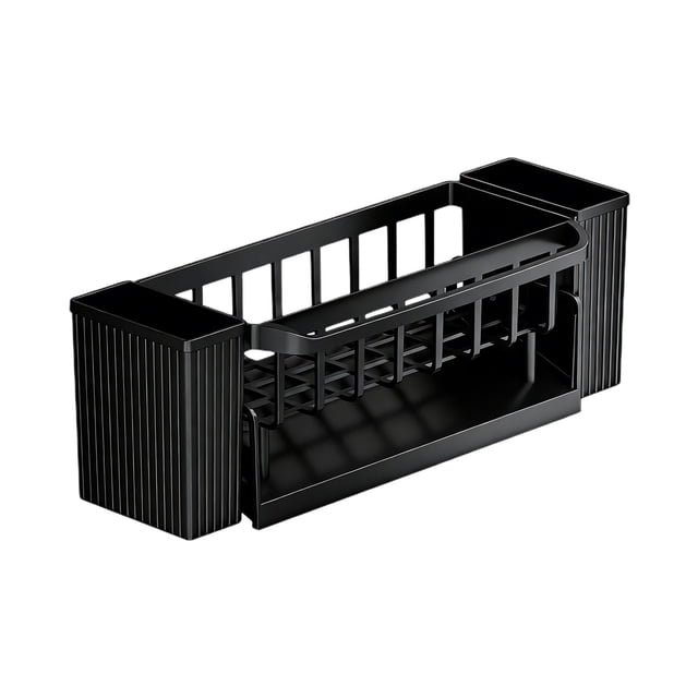 Birdeem Kitchen Sink Organizer, Multi-Purpose Drying Rack for Countertop, Dishcloth and Sponge Holder for Kitchen Sink, Space-Saving Plastic Storage Caddy