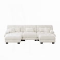 thumbnail image 6 of Modern Luxury Chenille U-Shaped Sectional Sofa for Living Room - 220×80×75cm, 6 of 19