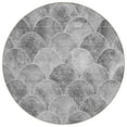 thumbnail image 2 of Addison Rugs Chantille Indoor/Outdoor Transitional Modern Gray Washable Round Rug, 8' x 8', 2 of 6