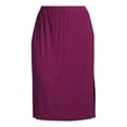 thumbnail image 5 of Terra & Sky Women's Plus Size Knit Midi Skirt, Sizes 0X-4X, 5 of 5