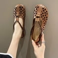 thumbnail image 2 of Sngxgn Flats Dress Shoes Comfortable Slip on Walking Flats(Khaki,37), 2 of 7