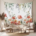 thumbnail image 2 of Red Poppy Large Tapestry for Bedroom Wall Hanging Tapestry, Spring Farmhouse Country Flower Leaf Plant Ceiling Backdrop Tapestries Poster Blanket Wall Decor for Teens Room Living Room Dorm 85" x 90", 2 of 8