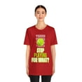 thumbnail image 2 of DJH Apparel | Stop Playing For What? TENNIS Unisex Sports Tshirt, 2 of 5