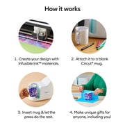 Cricut Mug Press Starter Bundle with 4 Blank Mugs Kit