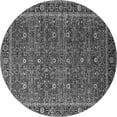 thumbnail image 1 of Ahgly Company Indoor Round Oriental Gray Traditional Area Rugs, 4' Round, 1 of 4