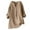 Khaki, variant on qolati Women's Cotton Linen Long Sleeved Tops Plus Size Solid Color Button Down V Neck Blouse Casual Loose Peasant Boho T-Shirts