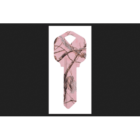 UPC 038902098467 product image for HILLMAN RealTree Pink House/Office Universal Key Blank 66/KW1 Single sided | upcitemdb.com