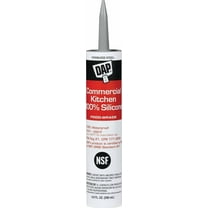 Dap 8660 Commercial Kitchen Silicone Sealant, 9.8 oz, Cartridge, Stainless Steel, Paste