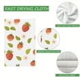 thumbnail image 4 of Eveokoki Kitchen Tea Towel - Quick Dry Polyester Cloth Dish Towels for Kitchen Drying - Premium Quick Dry Towel (Strawberry, Set of 2), 4 of 5