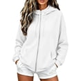 thumbnail image 2 of Yutgune Womens Zip Up Hoodie Y2K Oversized Zip Up Hoodie Women Long Sleeve Pocket Casual Sweatshirt, 2 of 9