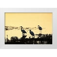 thumbnail image 3 of Alan Hausenflock 32x23 White Modern Wood Framed Wall Art Titled - Egrets in the Sunrise II, 3 of 5