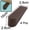 Coffee Color, variant on Unique Bargains Office Rubber Anti-slip Wedge Door Stopper Doorstops Protector Coffee Color 4Pcs