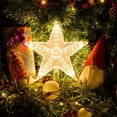 thumbnail image 2 of Adorno luminoso para árbol de Navidad, Estrella iluminada con pilas, decoración navideña para el hogar, fiesta de vacaciones al aire libre, 2 of 4
