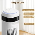 thumbnail image 7 of SHOUFTW Tower Fan Standing Bladeless, 23ft/s Velocity Quiet, 64° Oscillating with 5 Speeds, 4 Modes, 12H Timer for Indoor Bedroom, White, 7 of 7