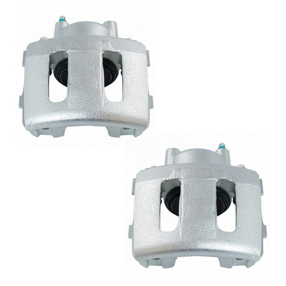 TRQ Front Brake Caliper Set Compatible with 1990-2001 Jeep Cherokee 1990-1992 Comanche 1993-1998 Grand Cherokee 1993 Grand Wagoneer 1990 Wagoneer 1990-2006 Wrangler