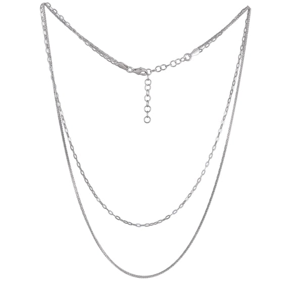 Brilliance Fine Jw Ss Bfj Cable Wheat Neck 16``+2``