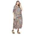 thumbnail image 6 of Oussum Women's Plus Size Kaftans Dresses Polyester Printed Long Caftan Maxi Online, 6 of 8