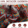thumbnail image 3 of Manta para Sofá ,Cobija Punto con Borlas 172X127CM,Throw Blanket cálida,Que no Hace Bolitas,para Cobija Decoración Pie de Cama y sofás y campamentos al Aire Libre,picnics. (Rojo), 3 of 6