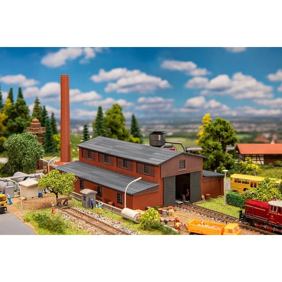 Faller - 1/160 FABRIEK MET SCHOORSTEEN (3/24) *