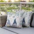 thumbnail image 2 of Outdoor Pillow Covers Dwarf Ocean Shell Starfish Waterproof Pillow Cases 18x18 Set of 2, Green Eucalyptus Leaves Throw Pillow Cover Pillowcase for Patio Balcony Couch Garden, 2 of 9
