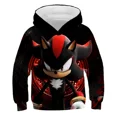 thumbnail image 2 of Ropa para niños, sudadera con capucha de Sonic a la moda para niños, niñas y niños, sudaderas con estampado de anime de manga larga de otoño, camisetas geniales, 2 of 5