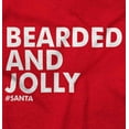 thumbnail image 2 of Xmas Bearded and Jolly Hashtag Santa Men's Graphic T Shirt Tees Brisco Brands X, 2 of 6