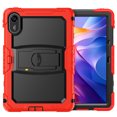 thumbnail image 2 of XYX for Xiaomi Redmi Pad 2 Case 11 inch, 3in1 Heavy Duty Shockproof Tablet Cover with Stand, Shoulder Strap, Red, 2 of 7