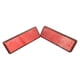 thumbnail image 1 of Accesorios para vehículos Reflectores rectangulares Tablero reflector de seguridad para motocicleta Rojo, 1 of 8