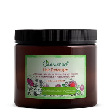 Just Nutritive Leave-In Detangler Cream for Dry Damaged Hair, Soften with Shea Butter, Unisex, 16oz