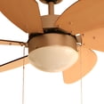 thumbnail image 2 of Ventilador Techo 30 3 V 60W 6 Aspas Roble Claro Veker 7661 VEKER 7661, 2 of 3