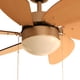 thumbnail image 2 of Ventilador Techo 30 3 V 60W 6 Aspas Roble Claro Veker 7661 VEKER 7661, 2 of 3