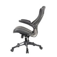 thumbnail image 2 of Office Factor Executive Ergonomic Office Chair Back Mesh Bonded Leather Seat, 2 of 4