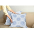 thumbnail image 2 of Ambesonne Blue Throw Pillow Cover 2 Pack, Flower of Life Art, 16", Pale Blue, 2 of 5