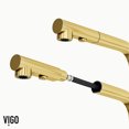 thumbnail image 3 of VIGO Jewel Touchless Sensor 15 in. Single Handle Pull-Out Kitchen Faucet in Matte Brushed Gold-VG02039MGS, 3 of 15