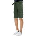 thumbnail image 3 of X RAY JEANS Men's Belted 12.5" Inseam Knee Length Cargo Shorts, Grass, 30, 3 of 7