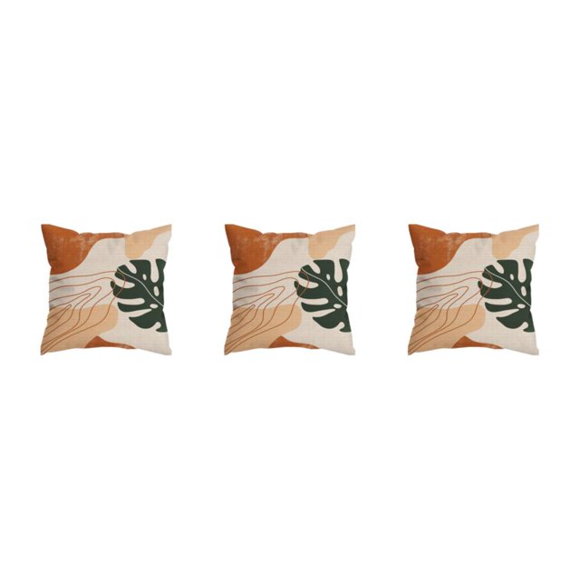 Transemion Throw Pillows Cover Soft And Durable For Home Decoration Easy To Clean Polyester Cushion Cover Pillow Cover Fit W0134-6 3Set