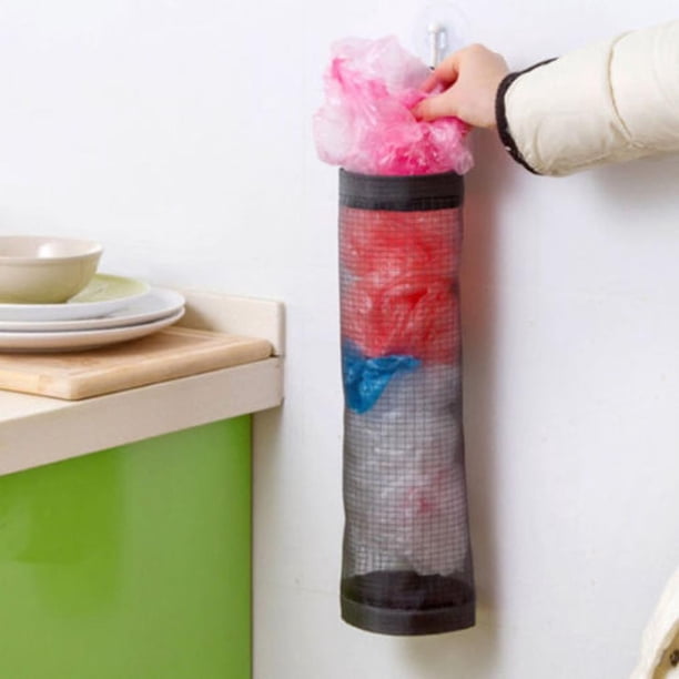Fiudx Liquidación de ahorros de verano Bolsa de comestibles para el hogar, dispensador de almacenamiento de montaje en pared, organizador de cocina de plástico