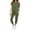 Army Green, variant on Guluxicc Jumpsuits for Women Dressy Summer Romper Ribbed Knit Casual Travel Outfits Trendy Vacation Beach Clothes
