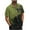 Army Green, variant on Fnooota Men's Button Down Shirts, Vacation Colored Beach Short Sleeve Summer Shirts Blue Size 3XL