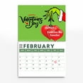 Christmas Clearance The grinch 2025 Wall Calendar with Earth Day Theme Monthly Pages, Vibrant