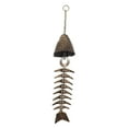 thumbnail image 6 of unbranded  Fish Bone Wind Chime Hanging Ornament Large Nut Wrench Modification Replacement Clutch Tool Coffee, 6 of 8