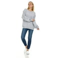 thumbnail image 4 of SOCKS'NBULK 6 Pack Women’s Oversized Crew Neck Sweatshirt, Fleece Lined, Bulk Wholesale Sweatshirts for Charities & Events (Gray, 4X-Large), 4 of 7