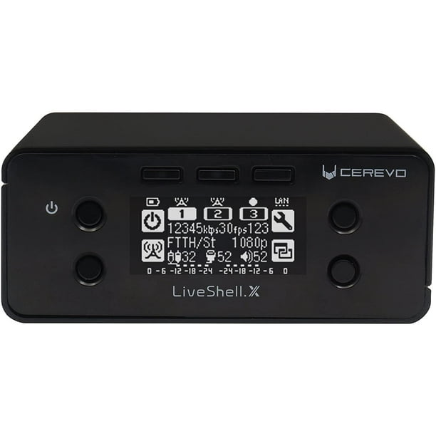 Cerevo LiveShell X Digital HD Video Streamer with H.265 Encoder, Wi-Fi or  Wired Connection, Black