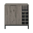 thumbnail image 5 of Manor Park Modern Bar Cabinet with Wine Storage, Slate Grey, 5 of 6